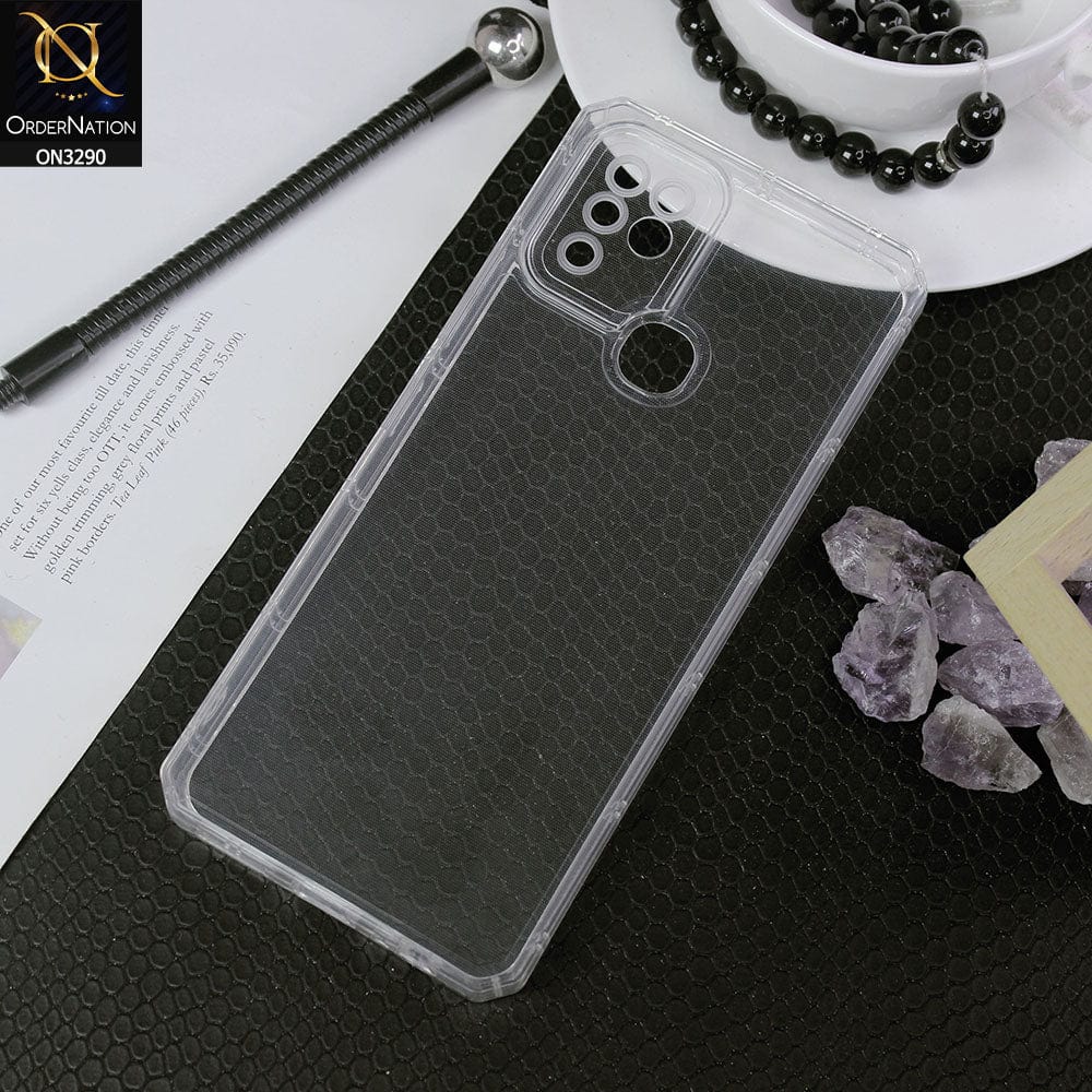 Infinix Hot 10 Cover - Four Sided Airbag With Camera Protection Clear Transparent Soft Case