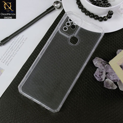 Infinix Hot 10 Cover - Four Sided Airbag With Camera Protection Clear Transparent Soft Case
