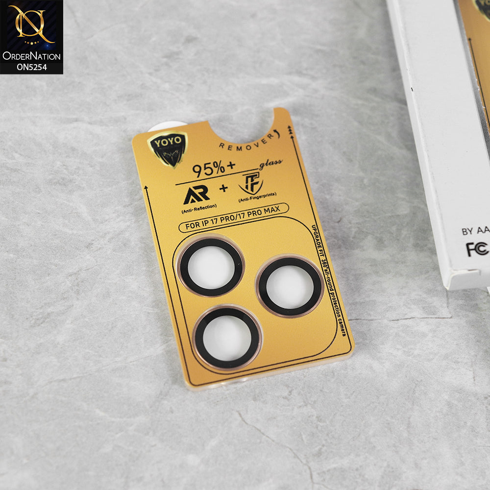 iPhone 17 Pro Camera Protector -Orange- YoYo New Eagle Eye Lens Protector 3D Multi Film