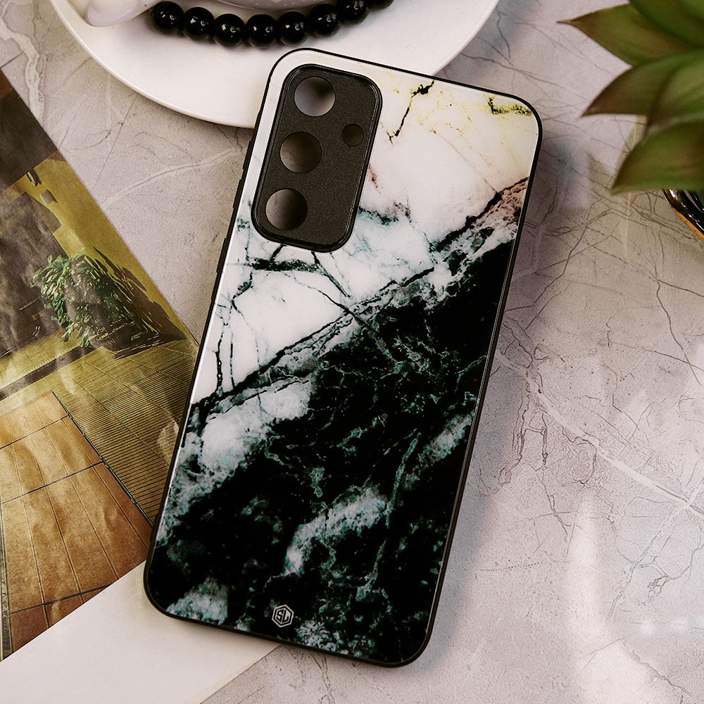 Samsung Galaxy A55 Cover - Design 84 - New Shiny Tempered Glass Soft Borders Case