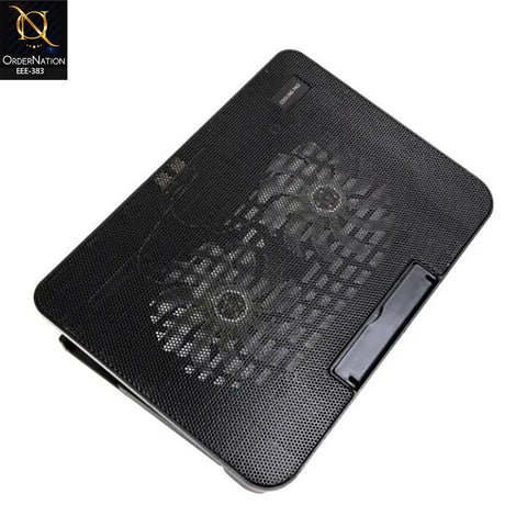 SPEED-X N99 Dual Fan Laptop Cooling Pad with Dual USB Ports and LED Light