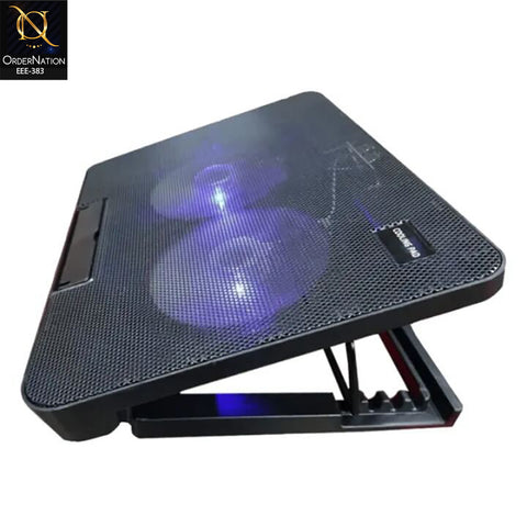 SPEED-X N99 Dual Fan Laptop Cooling Pad with Dual USB Ports and LED Light