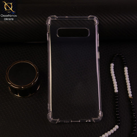 Samsung Galaxy S10 Plus Cover - Transparent - Soft 4D Design Shockproof Silicone Clear Case