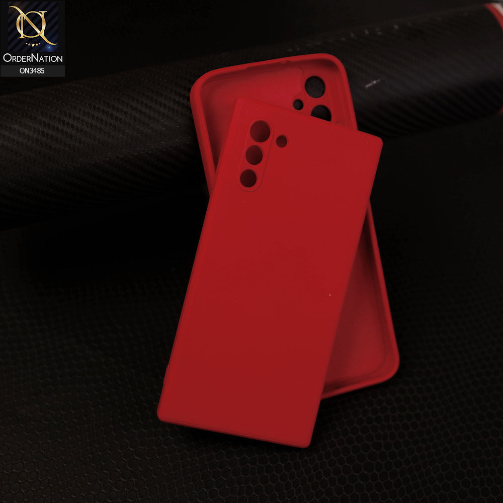 Samsung Galaxy Note 10 Cover - Dark Red - ONation Silica Gel Series - HQ Liquid Silicone Elegant Colors Camera Protection Soft Case