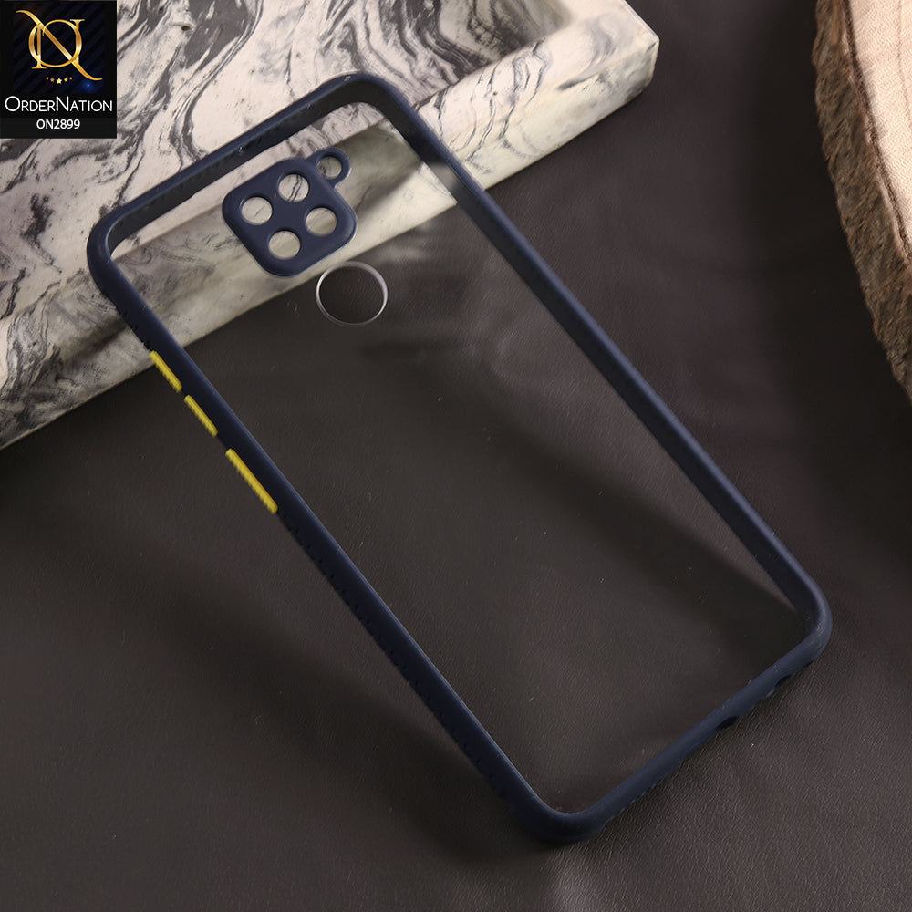 Xiaomi Redmi 10X 4G Cover - Blue - Shiny Acrylic Anti-Shock Stylish Bumper Camera Protection Back Case