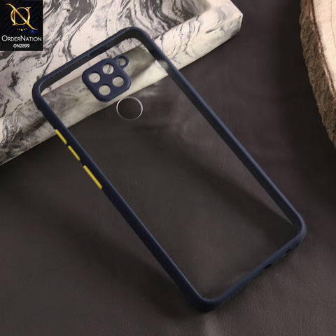 Xiaomi Redmi 10X 4G Cover - Blue - Shiny Acrylic Anti-Shock Stylish Bumper Camera Protection Back Case