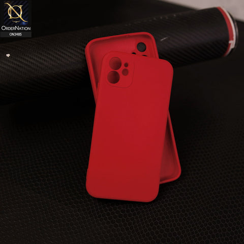 iPhone 11 Cover - Dark Red - ONation Silica Gel Series - HQ Liquid Silicone Elegant Colors Camera Protection Soft Case