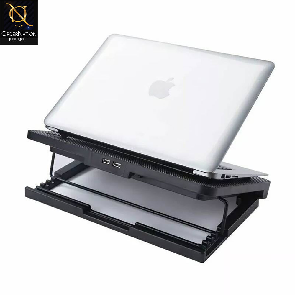 SPEED-X N99 Dual Fan Laptop Cooling Pad with Dual USB Ports and LED Light