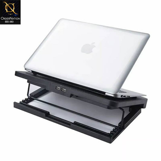 SPEED-X N99 Dual Fan Laptop Cooling Pad with Dual USB Ports and LED Light