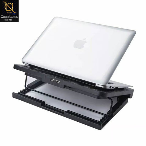 SPEED-X N99 Dual Fan Laptop Cooling Pad with Dual USB Ports and LED Light