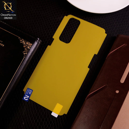 Oppo Reno 4 Pro Protector Cover - Transparent Hydro Jell Skin Film Unbreakable Back Protector Sheet
