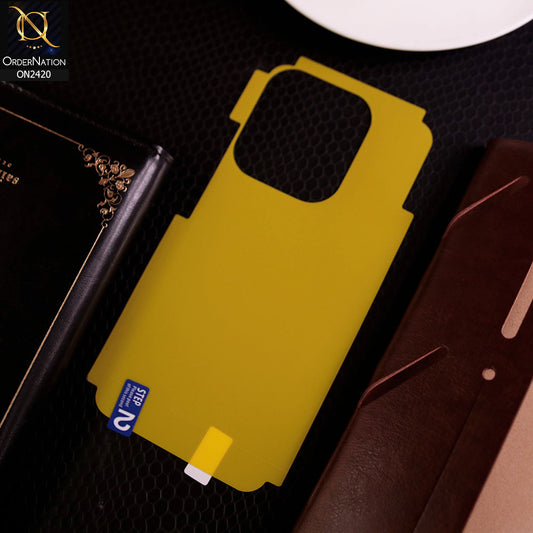 Tecno Pop 7 Protector Cover - Transparent Hydro Jell Skin Film Unbreakable Back Protector Sheet