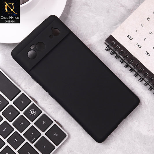 Google Pixel 6 Cover - Black - Matte Shockproof Sillica Gel Soft Case