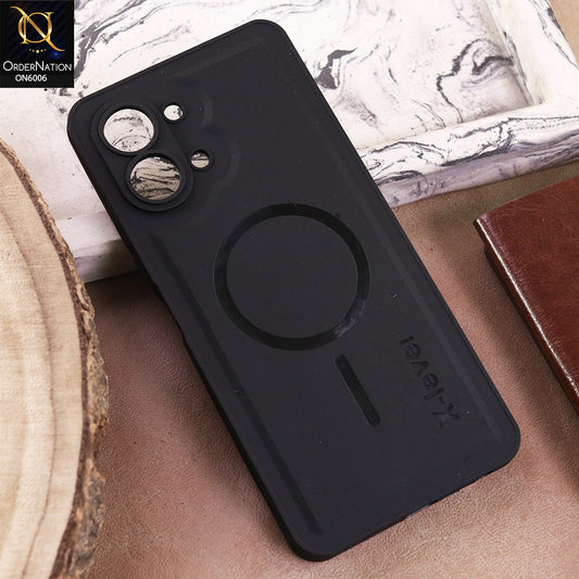 Tecno Spark Go 3 Cover  - Black - Matte Frosted Armor Case with Camera Protection – X-Level (Slim & Shockproof)