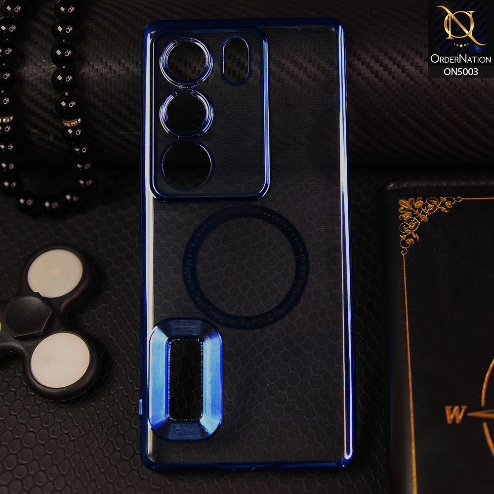 Vivo V29 - Blue -  Magsafe Camera Protection Case Soft Cover