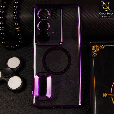 Vivo V29 - Purple -  Magsafe Camera Protection Case Soft Cover
