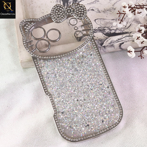 iPhone 17 Pro Max Cover - White  - Premium Glitter - Cute Dazzling Shine Trendy Phone Case