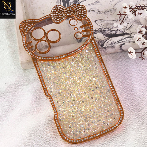iPhone 17 Pro Max Cover - Orange  - Premium Glitter - Cute Dazzling Shine Trendy Phone Case