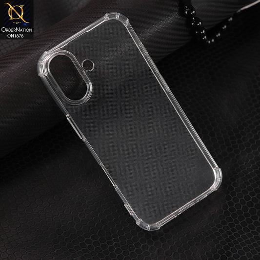 IPhone 17 Cover - Transparent - Shockproof and Camera Protection Clear TPU Soft Case