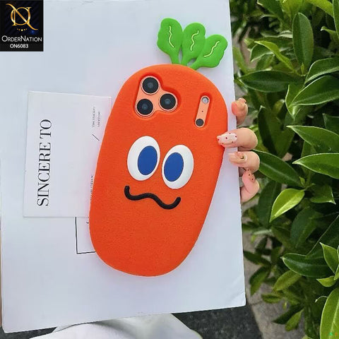 iPhone 17 Pro Max Cover - Orange - Trendy 3D Soft Silicone Case