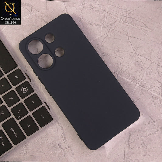 Xiaomi Redmi Note 13 Cover - Midnight Blue - Matte Shockproof Sillica Gel Soft Case