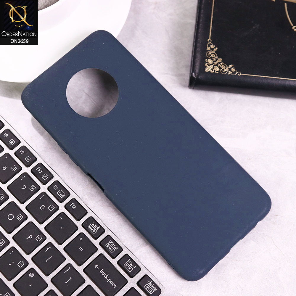 Infinix Note 7 Cover - Blue - New Fashion Style Candy Colour Soft Case