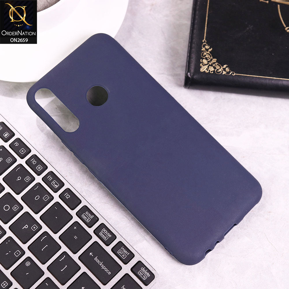 Tecno Spark 4 Cover - Blue - New Fashion Style Candy Colour Soft Case