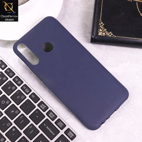 Tecno Spark 4 Cover - Blue - New Fashion Style Candy Colour Soft Case