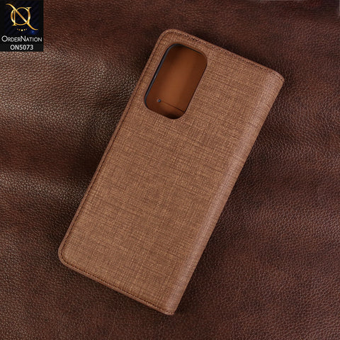 OnePlus 9 - Brown - Lishen Classic Series - Premium Leather Magnatic Flip Book Case