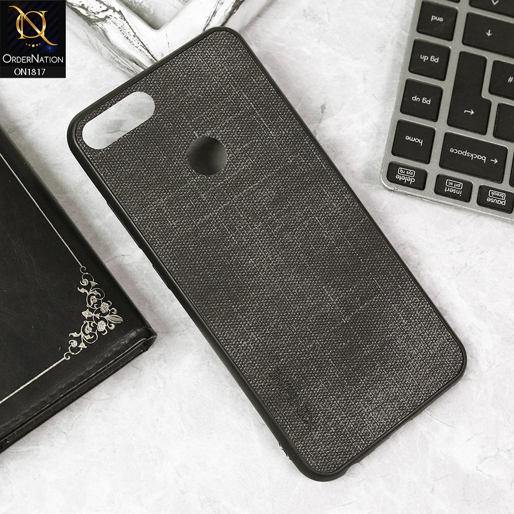 Infinix Hot 6 Pro Cover - Gray - Soft Fabric Textutre TPU Case
