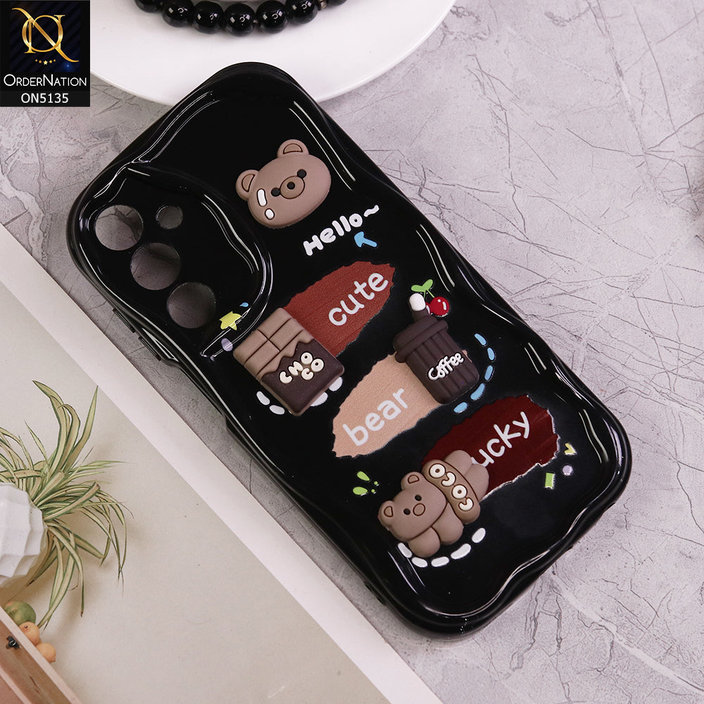 Samsung Galaxy A25 5G Cover - Design 4 - Cute 3D Cartoon Soft Silicon Helix Soft Borders Camera Protection Case