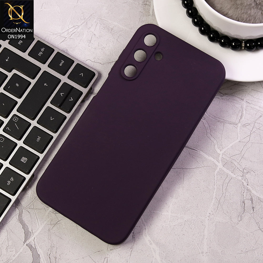 Samsung Galaxy A15 5G Cover - Deep Purple - Matte Shockproof Sillica Gel Soft Case
