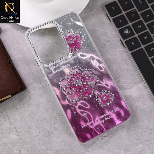 Oppo Reno 13F 4G Cover - Design 3 -  3D Shinny Case With Camera Protection Soft Border Case