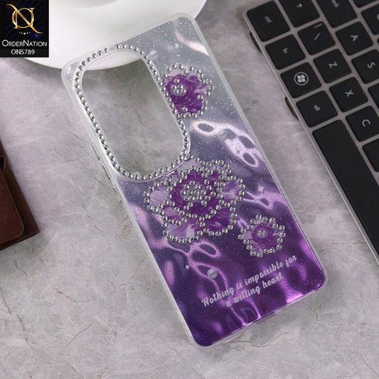 Vivo V40e Cover - Design 4 -  3D Shinny Case With Camera Protection Soft Border Case