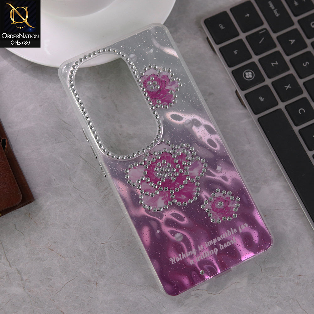 Vivo V40 Cover - Design 3 -  3D Shinny Case With Camera Protection Soft Border Case