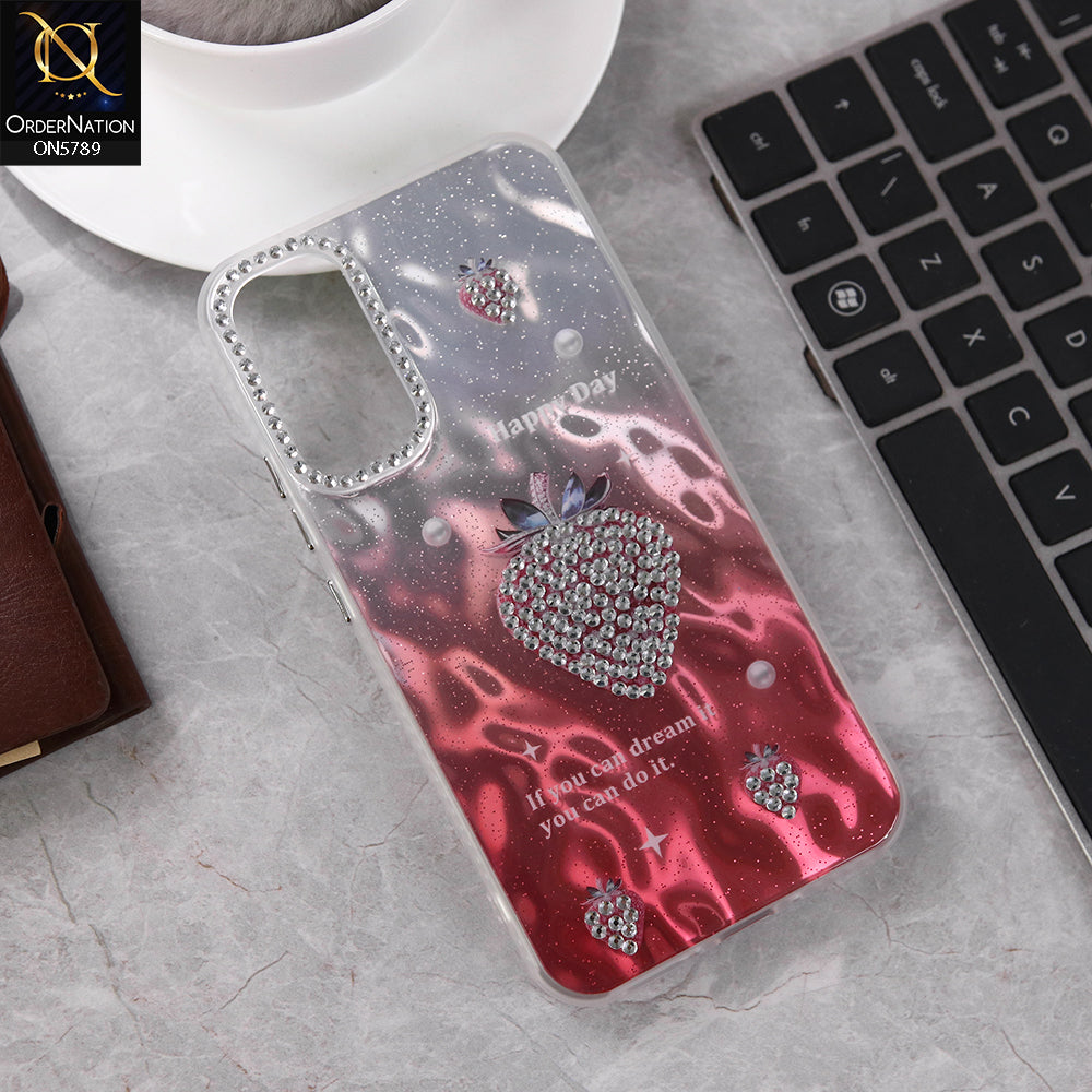 Samsung Galaxy A34 5G Cover - Design 1 -  3D Shinny Case With Camera Protection Soft Border Case