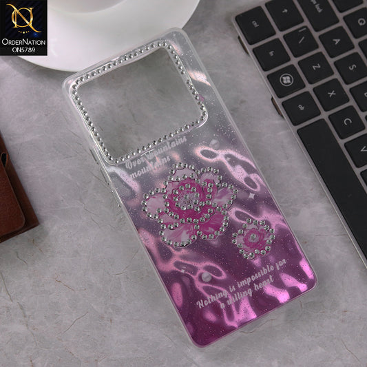 Infinix Note 40 Pro Cover - Design 3 -  3D Shinny Case With Camera Protection Soft Border Case