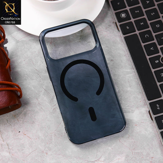 iPhone 17 Pro Max Cover - Blue - Semi Transparent Magsafe Shell Case