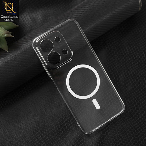 Xiaomi Redmi 15C 4G Cover - Transparent - German Material High Quality Transparent Magsafe Design Clear Camera Protection Case