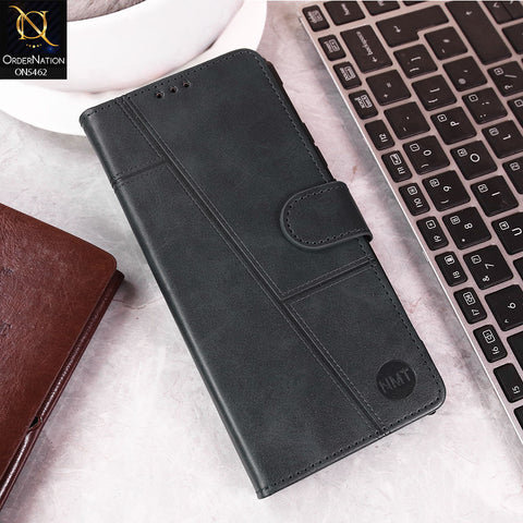 Vivo Y30 Cover - Blue -  Premium Leather Magnetic Flip Book Covers With Card Holding Option