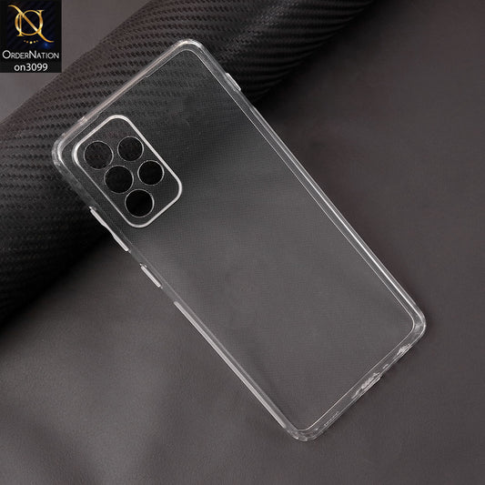 Samsung Galaxy A72 Cover - Transparent - Soft 4D Design Shockproof Silicone Transparent Clear Camera Protection Case
