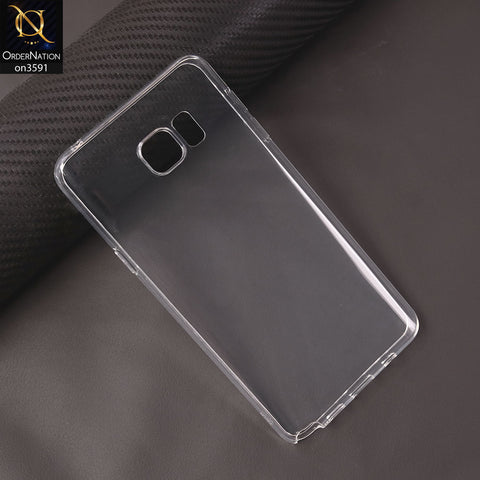 Samsung Galaxy Note 5 Cover - Soft 4D Design Shockproof Silicone Transparent Clear Case