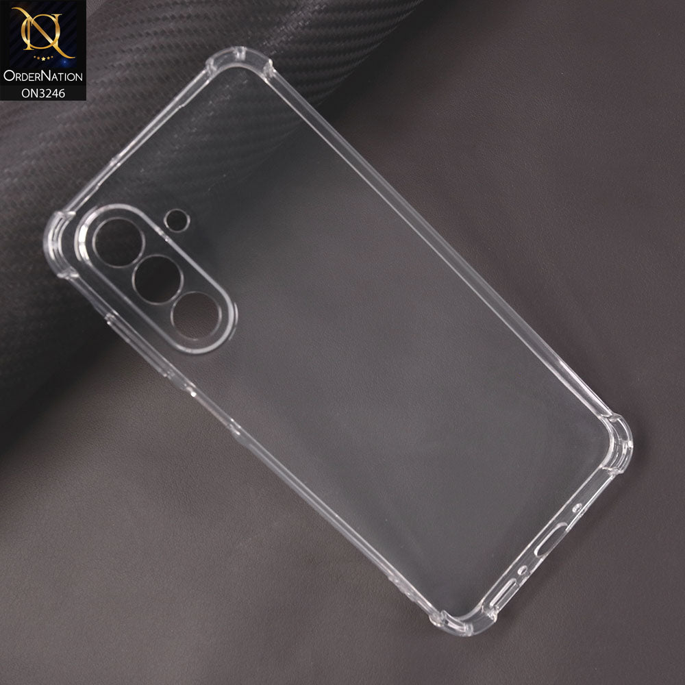 Samsung Galaxy A26 Cover - Transparent - Soft 4D Design Shockproof Silicone Transparent Clear Camera Protection Case