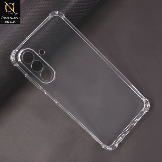 Samsung Galaxy A26 Cover - Transparent - Soft 4D Design Shockproof Silicone Transparent Clear Camera Protection Case