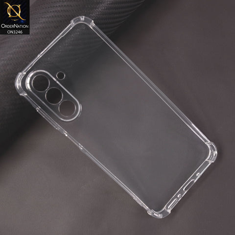 Samsung Galaxy A26 Cover - Transparent - Soft 4D Design Shockproof Silicone Transparent Clear Camera Protection Case