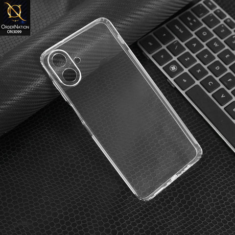 Samsung Galaxy A07 Cover - Transparent - Soft 4D Design Shockproof Silicone Transparent Clear Camera Protection Case