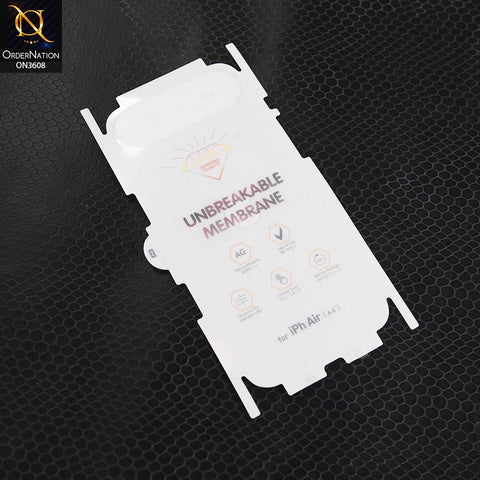 iPhone 17 Air Back Sheet - Transparent - Hydro Jell Skin Film Unbreakable Back Sheet