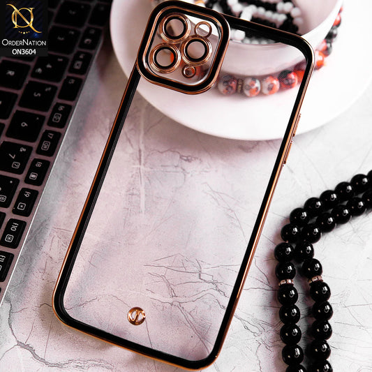 iPhone 11 Pro Max Cover - Black - New Electroplated Side Borders Camera And Lense Protection Case