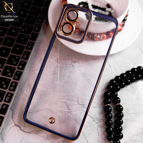 Tecno Camon 19 Neo Cover - Blue - New Electroplated Side Borders Camera And Lense Protection Case