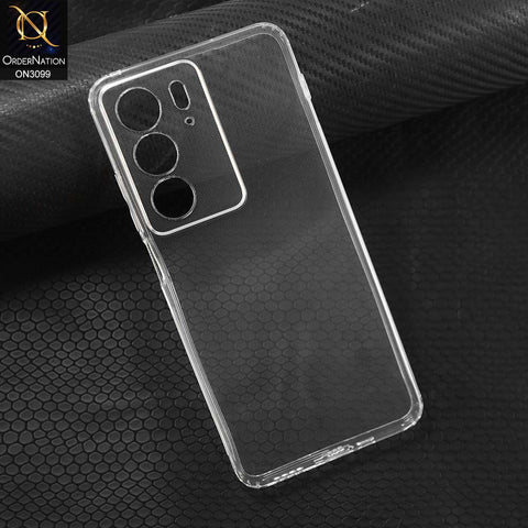 Realme C75x Cover - Transparent - Soft 4D Design Shockproof Silicone Transparent Clear Camera Protection Case